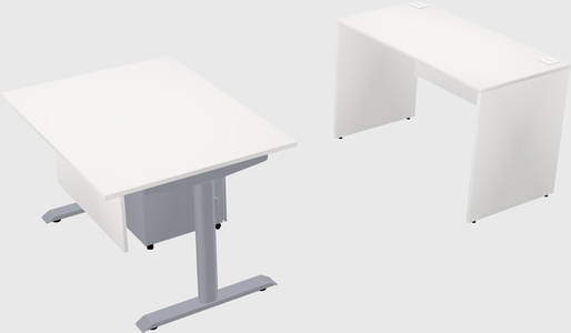 Dual motor electric desk