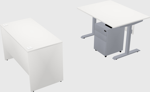 Dual motor electric desk