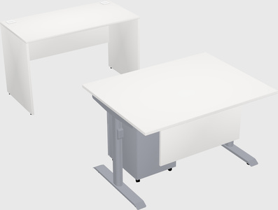 Dual motor electric desk