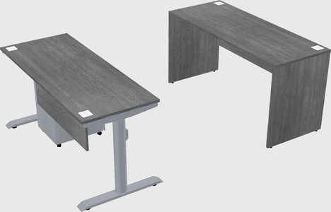 Dual motor electric desk