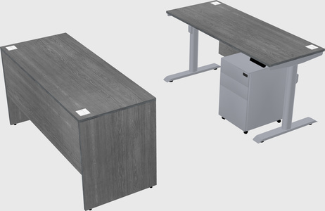 Dual motor electric desk
