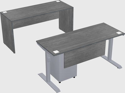 Dual motor electric desk