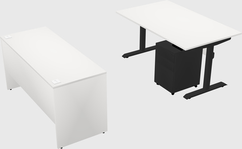 Dual motor electric desk