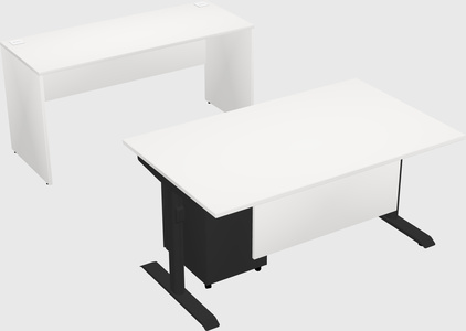 Dual motor electric desk