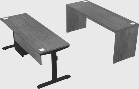 Dual motor electric desk