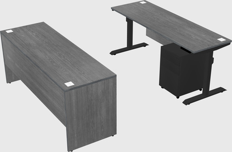 Dual motor electric desk