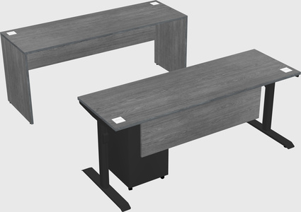 Dual motor electric desk