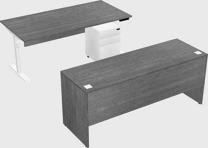 Dual motor electric desk