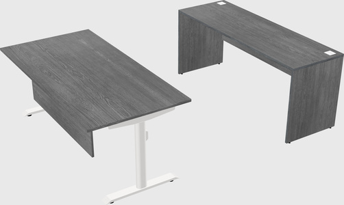Dual motor electric desk