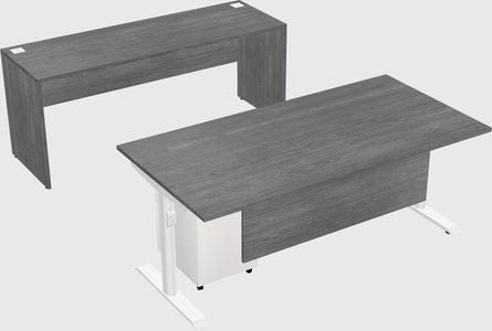 Dual motor electric desk