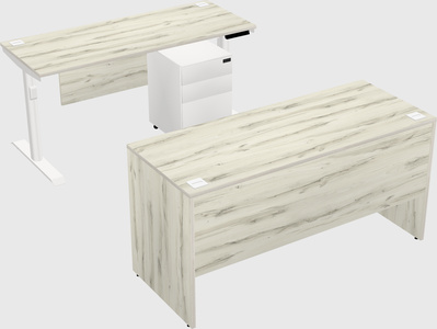 Dual motor electric desk