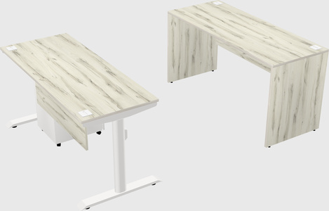 Dual motor electric desk