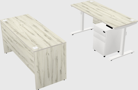 Dual motor electric desk