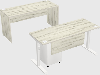 Dual motor electric desk