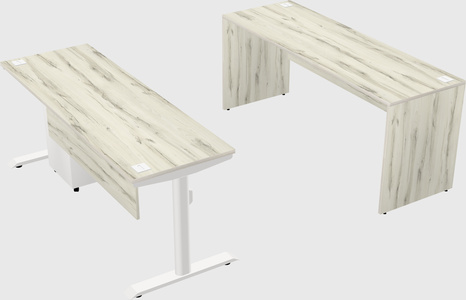 Dual motor electric desk