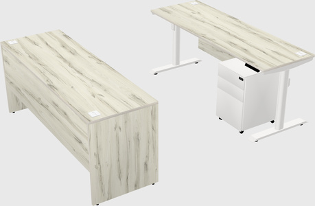 Dual motor electric desk
