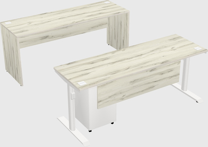 Dual motor electric desk