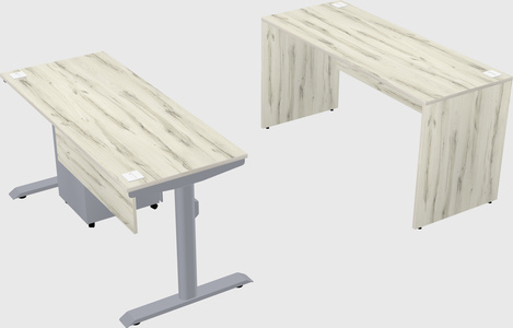 Dual motor electric desk