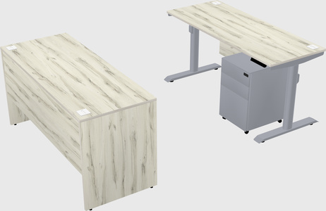 Dual motor electric desk