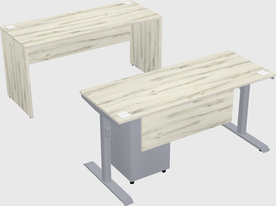 Dual motor electric desk