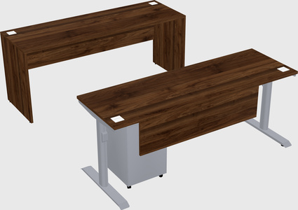 Dual motor electric desk