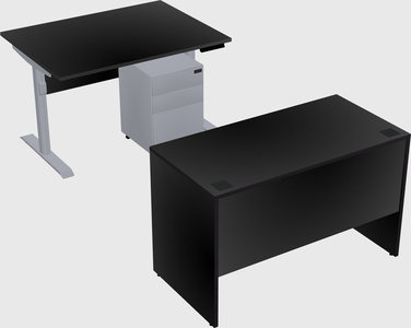 Dual motor electric desk