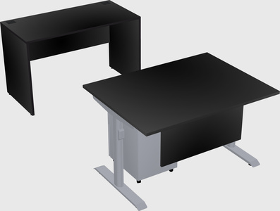 Dual motor electric desk