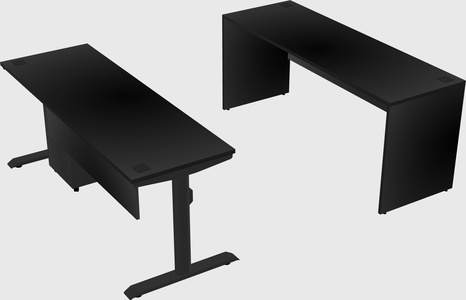 Dual motor electric desk