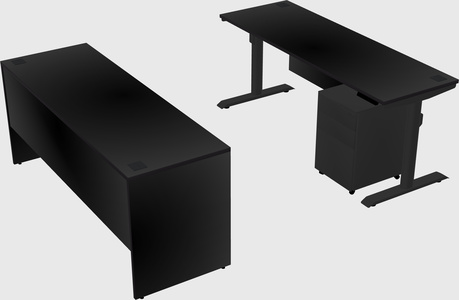 Dual motor electric desk