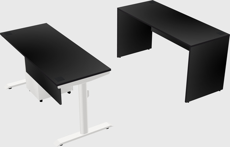 Dual motor electric desk