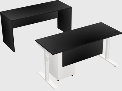 Dual motor electric desk