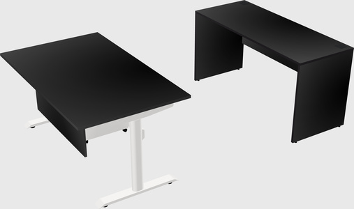 Dual motor electric desk