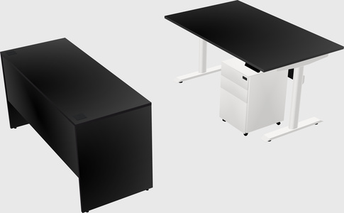 Dual motor electric desk