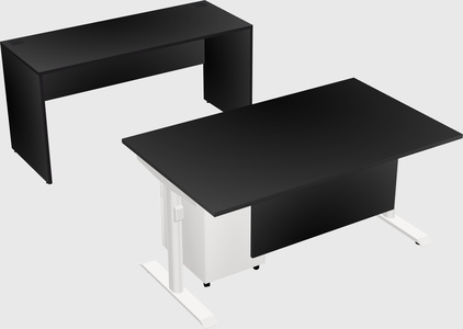 Dual motor electric desk