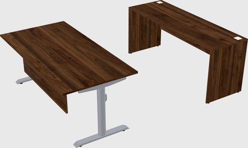 Dual motor electric desk
