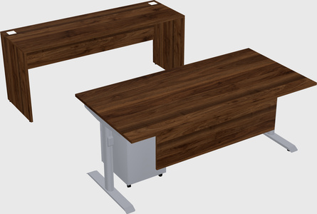 Dual motor electric desk
