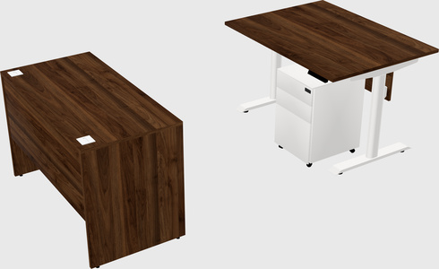 Dual motor electric desk