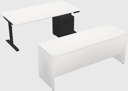Dual motor electric desk