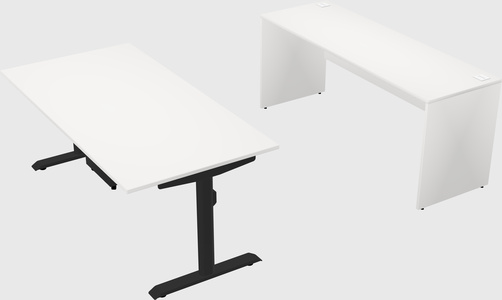 Dual motor electric desk