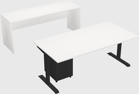 Dual motor electric desk
