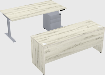 Dual motor electric desk