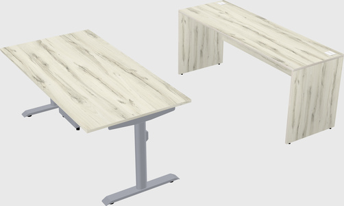 Dual motor electric desk