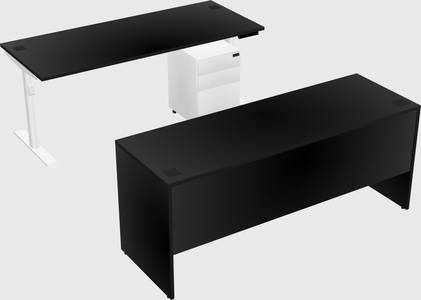 Dual motor electric desk