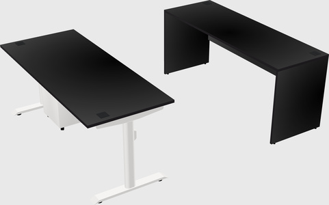 Dual motor electric desk