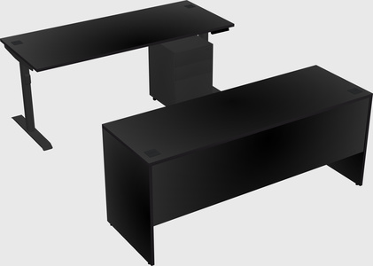Dual motor electric desk