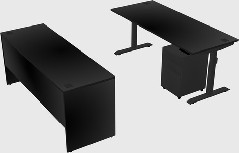 Dual motor electric desk