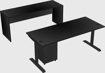 Dual motor electric desk