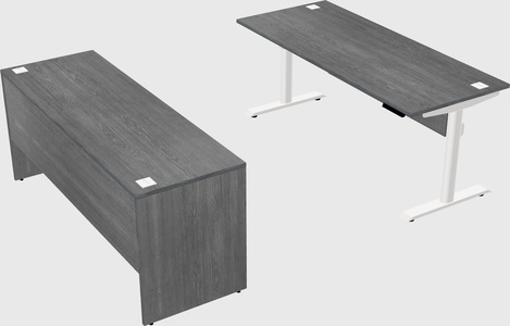 Dual motor electric desk