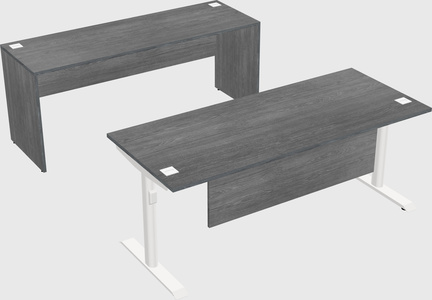 Dual motor electric desk