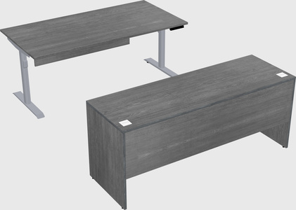 Dual motor electric desk
